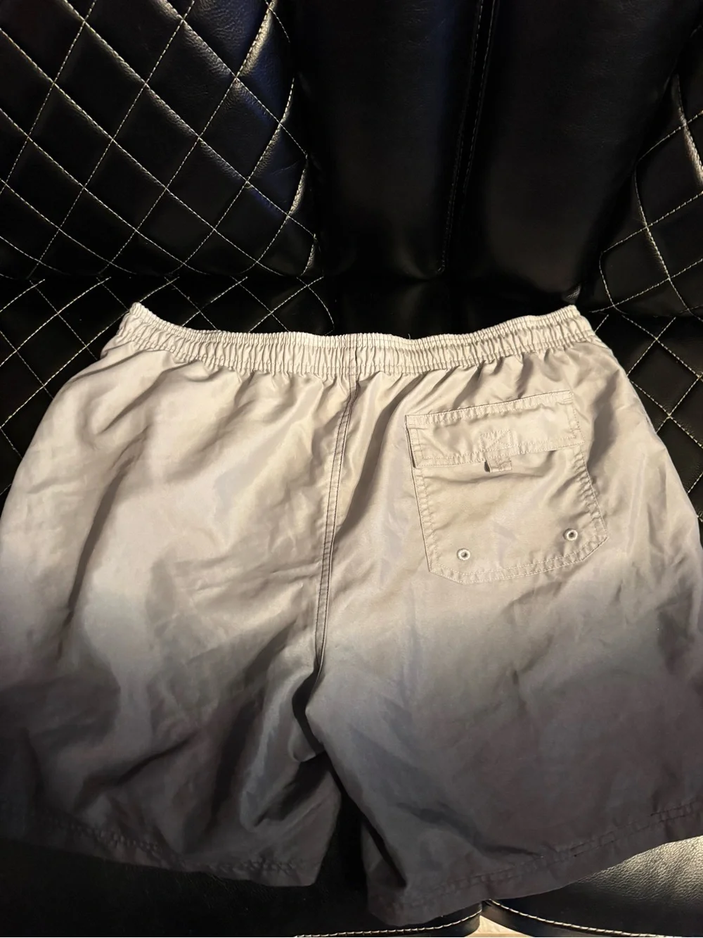 Reel Legends Grey and Black Swim Trunks